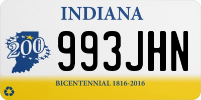 IN license plate 993JHN