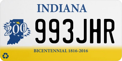 IN license plate 993JHR