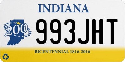 IN license plate 993JHT