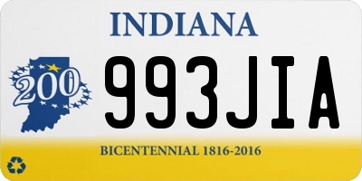 IN license plate 993JIA