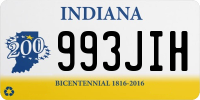 IN license plate 993JIH