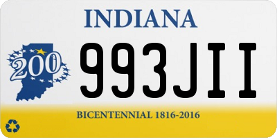 IN license plate 993JII