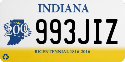 IN license plate 993JIZ