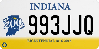 IN license plate 993JJQ