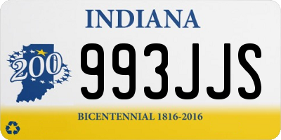 IN license plate 993JJS