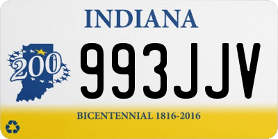 IN license plate 993JJV