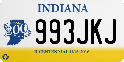 IN license plate 993JKJ