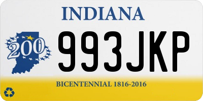 IN license plate 993JKP