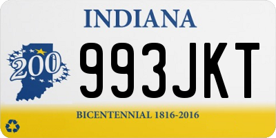 IN license plate 993JKT