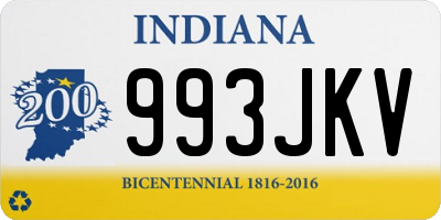 IN license plate 993JKV