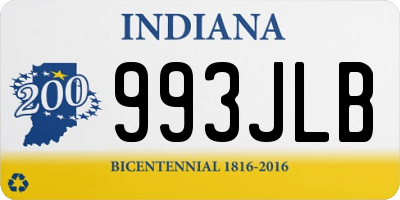 IN license plate 993JLB