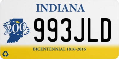 IN license plate 993JLD