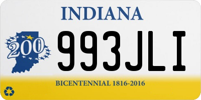IN license plate 993JLI