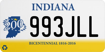 IN license plate 993JLL