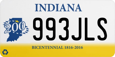 IN license plate 993JLS