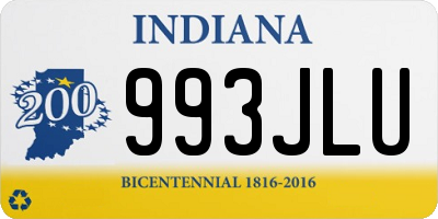 IN license plate 993JLU