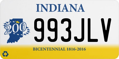 IN license plate 993JLV