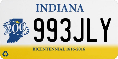 IN license plate 993JLY