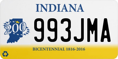 IN license plate 993JMA