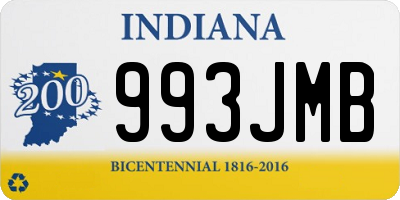IN license plate 993JMB