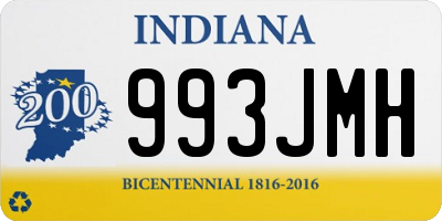 IN license plate 993JMH