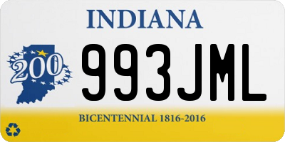 IN license plate 993JML