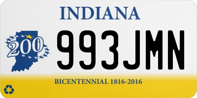 IN license plate 993JMN