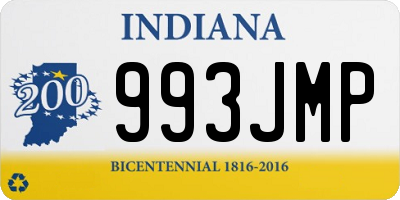 IN license plate 993JMP