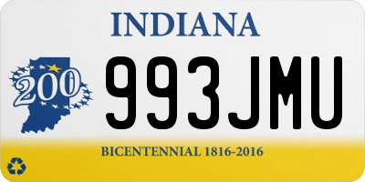 IN license plate 993JMU