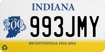 IN license plate 993JMY