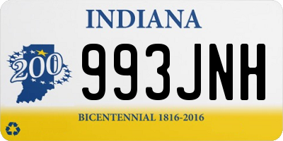 IN license plate 993JNH