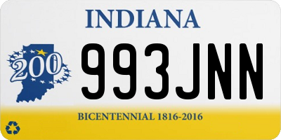 IN license plate 993JNN