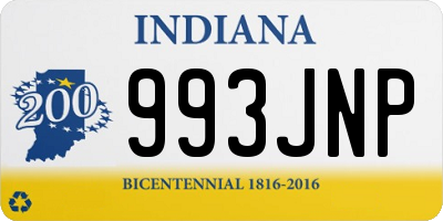 IN license plate 993JNP