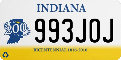 IN license plate 993JOJ