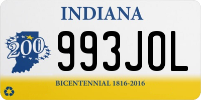 IN license plate 993JOL