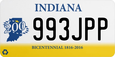 IN license plate 993JPP