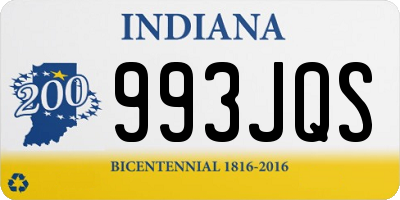 IN license plate 993JQS