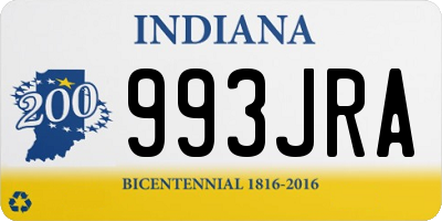 IN license plate 993JRA