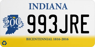 IN license plate 993JRE