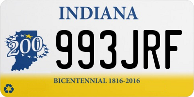 IN license plate 993JRF