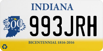 IN license plate 993JRH