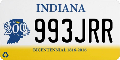 IN license plate 993JRR