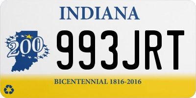 IN license plate 993JRT