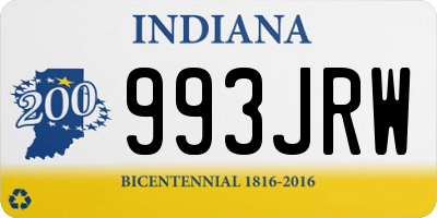 IN license plate 993JRW