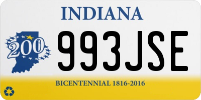 IN license plate 993JSE