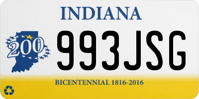 IN license plate 993JSG