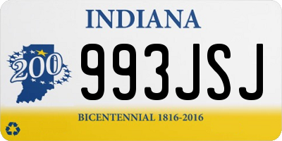 IN license plate 993JSJ