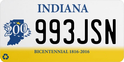 IN license plate 993JSN