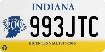 IN license plate 993JTC