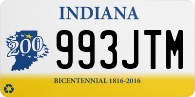 IN license plate 993JTM